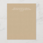 BUDGET Paarse Blauwe Bloemige Trouw Uitnodigingen Flyer (Achterkant)