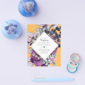 BUDGET - Paarse - blauwe - finale - huwelijksuitno Flyer (Enkel)