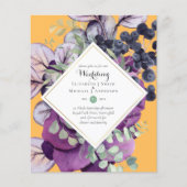 BUDGET - Paarse - blauwe - finale - huwelijksuitno Flyer (Voorkant)