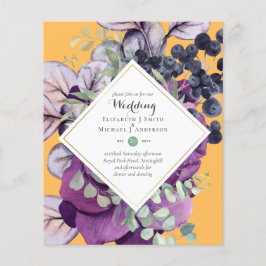 BUDGET - Paarse - blauwe - finale - huwelijksuitno Flyer