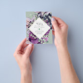 BUDGET - Paarse - blauwe - finale - huwelijksuitno Flyer (Hand)