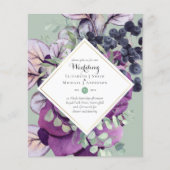 BUDGET - Paarse - blauwe - finale - huwelijksuitno Flyer (Voorkant)