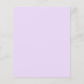 Budget Paarse Bloemen 50e Verjaardagsuitnodiging (Achterkant)