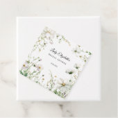 Budget Paarse Bloemen Bridgerton Bruidsfeest Bedankjes Labels (In situ)