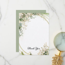 Budget Paarse Bloemen Bridgerton Bruidsfeest Bedankkaart