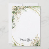 Budget Paarse Bloemen Bridgerton Bruidsfeestje Bedankkaart (Voorkant)