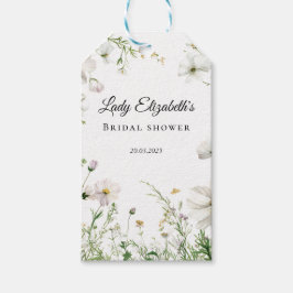 Budget Paarse Bloemen Bridgerton Bruidsfeestje Cadeaulabel