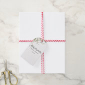 Budget Paarse Bloemen Bridgerton Bruidsfeestje Cadeaulabel (Met Touw)