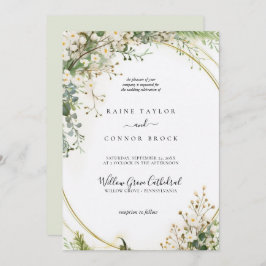 Budget Paarse Bloemen Bridgerton bruiloft Kaart