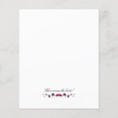 Budget Paarse Botanische Bridal Shower (Achterkant)