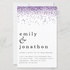 Budget Paarse Confetti Glitter Weddenschap