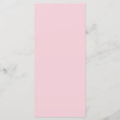 Budget Paarse en Roze Bloemige Trouw Menu (Achterkant)