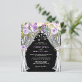 Budget Paarse Floral Weddenschap (Staand voorkant)