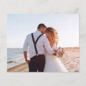 Budget Paarse Floral Weduwfoto Hartelijk dank (Achterkant)