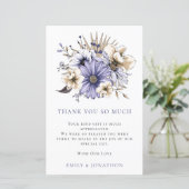 BUDGET Paarse Florals Weddenschap 3 Foto citaat Be (Staand voorkant)