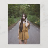 Budget Paarse foto ze deed het Afstuderen uitnodig (Achterkant)