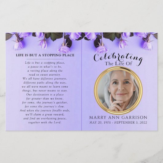 Budget Paarse Foto's Programma voor het Levensprog (Voorkant)