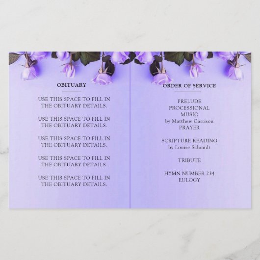 Budget Paarse Foto's Programma voor het Levensprog (Achterkant)