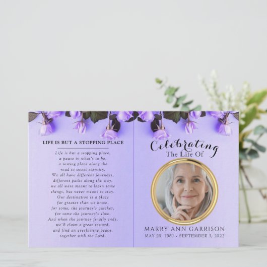 Budget Paarse Foto's Programma voor het Levensprog (Staand voorkant)