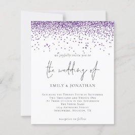 Budget Paarse Glitter Confetti Weddenschap