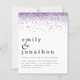 Budget Paarse Glitter Confetti Weddenschap