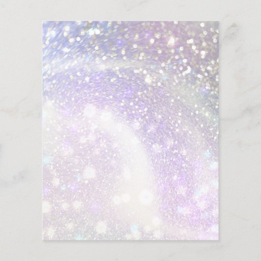 Budget Paarse Glitter Moderne Weddenschap (Achterkant)