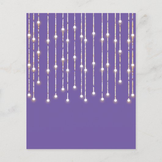 Budget Paarse Glitter Sweet 16 Balloons uitnodigin (Achterkant)