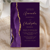 Budget Paarse Gold Agate Plum Wedding