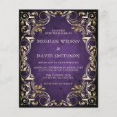 Budget Paarse gouden bruiloft (Voorkant)