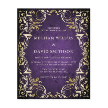 Budget Paarse gouden bruiloft