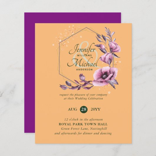 BUDGET Paarse goudfinnen (Voorkant / Achterkant)