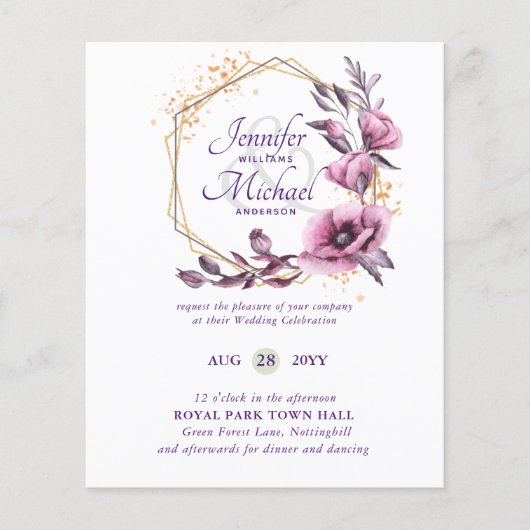 BUDGET Paarse goudfinnen (Voorkant)