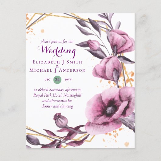 BUDGET Paarse goudfinnen (Voorkant)