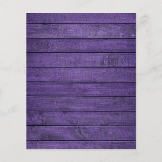 Budget Paarse Houten Lichten Metselwerk Pot Trouw  (Achterkant)