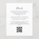 Budget Paarse Krans Monogram QR Code Huwelijk (Achterkant)