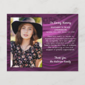 Budget Paarse Marmer Funeral - Kaart Foto (Voorkant)