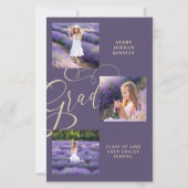 Budget Paarse Moderne Typografie Afstudeerder Drie (Voorkant)