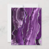 Budget Paarse Silver Agate Wedding (Achterkant)