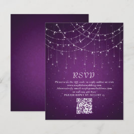Budget Paarse String Lights QR Code Weddenschap RS