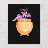 Budget Paarse vleermuizen Scary Pot Halloween Flye (Achterkant)