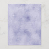 Budget Paarse Waterverf Wisteria Floral Weddenscha (Achterkant)