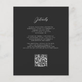 Budget Paarse zilveren agaat Dark QR Code Wedding (Achterkant)