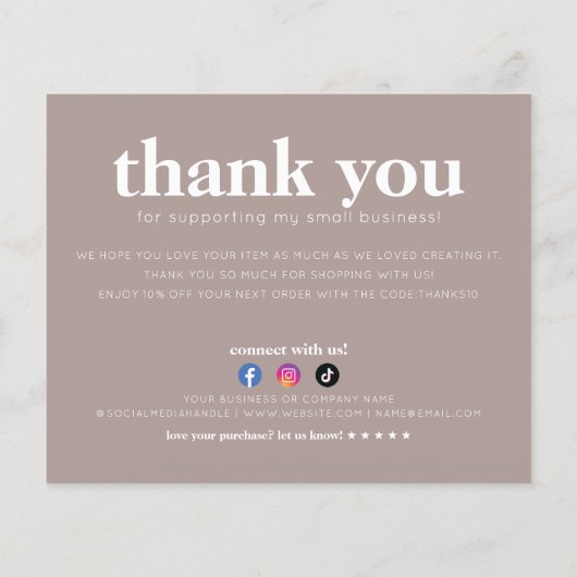 Budget Pakket Blij om u te zien Dank u Business (Achterkant)