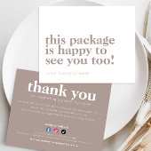 Budget Pakket Blij om u te zien Dank u Business