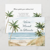 Budget Palm Bomen Strand Scène Bewegende Aankondig (Voorkant / Achterkant)