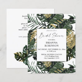 Budget Palm Leaf & Gold Greenery 1 Vrijgezellenfee