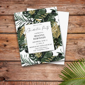 Budget Palm Leaf & Gold Greenery 1Graduy Party