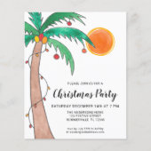 Budget Palm Tree Sun-kerstfeest (Voorkant)