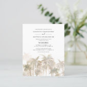 Budget Palm Trees Coastal Wedding (Staand voorkant)