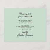 Budget Palm Trees die de Nieuwe Kaart van het Adre (Achterkant)